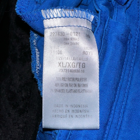 Cherokee Royal Blue Scrub Pants - Picture 2 of 7